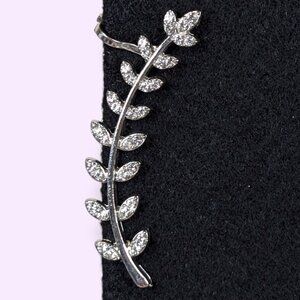 Rhinestone Laurel Ear Climber Earring
